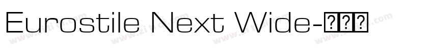 Eurostile Next Wide字体转换